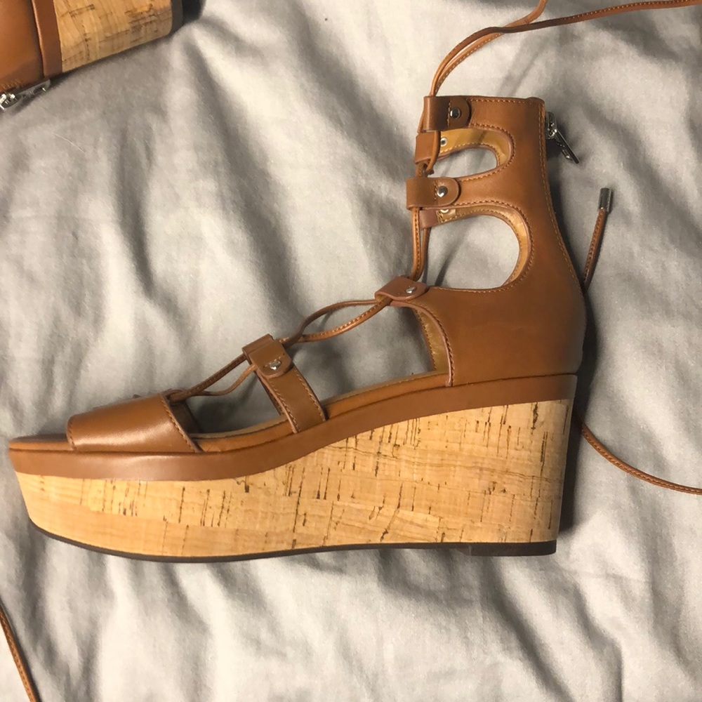 Coach lace up sandals